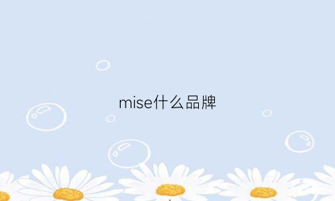 mise什么品牌(mis是什么品牌)