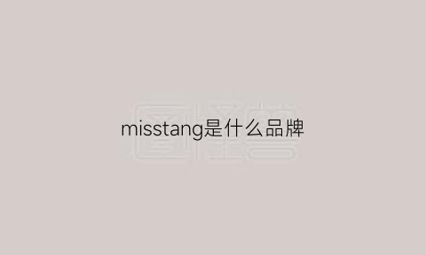 misstang是什么品牌