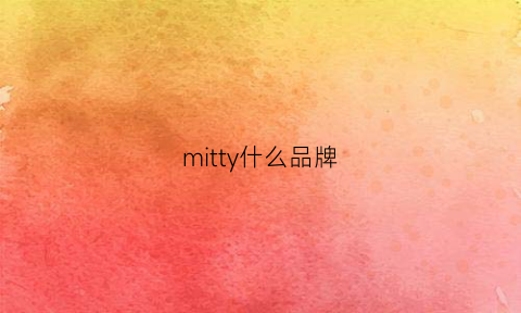 mitty什么品牌(mtmit品牌怎么样)