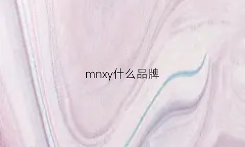 mnxy什么品牌(mnw是什么品牌)