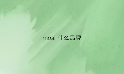 moah什么品牌(moga是什么品牌)