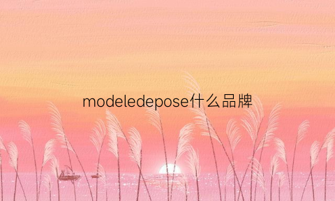 modeledepose什么品牌(model是什么品牌汽车)