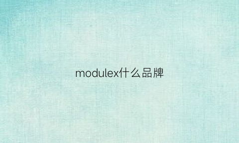 modulex什么品牌(modalu是什么牌子)