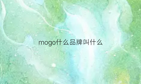 mogo什么品牌叫什么(mogor)