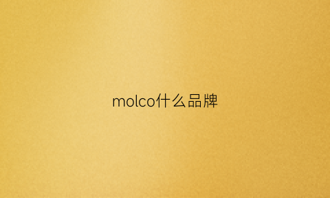 molco什么品牌(moco是什么牌子旗下的)