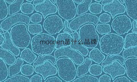 moonen是什么品牌(moonchoi是什么品牌)