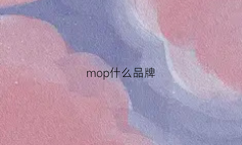 mop什么品牌(mopb是什么品牌)