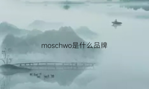 moschwo是什么品牌(moschino是啥牌子)