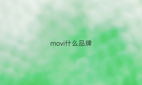 movi什么品牌(mochi是什么)