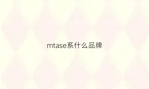 mtase系什么品牌(msart什么牌子)