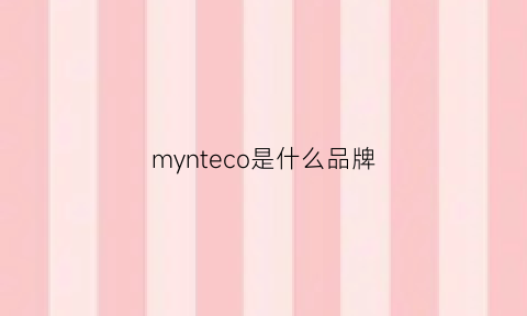 mynteco是什么品牌