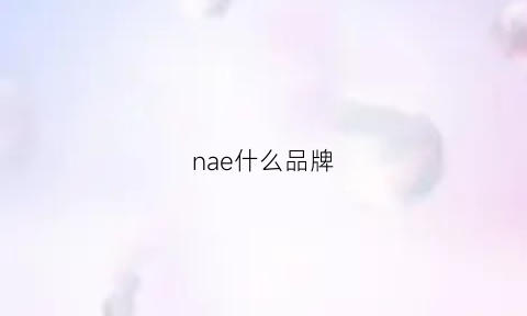 nae什么品牌(naw什么牌子)