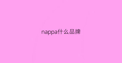 nappa什么品牌(nappa是什么皮)