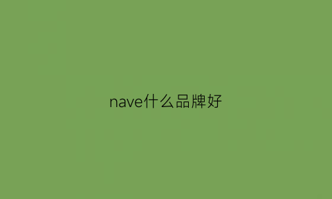 nave什么品牌好(naw什么牌子)