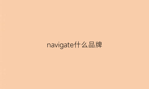 navigate什么品牌(naviforce是哪国的牌子)