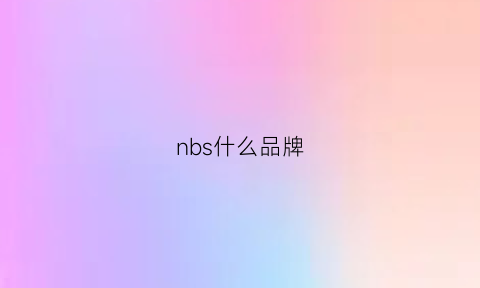 nbs什么品牌(nb是啥子牌子)