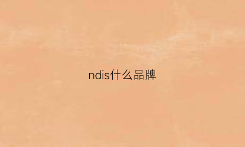 ndis什么品牌(dis是什么牌子)