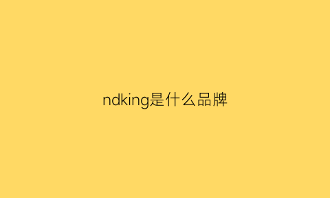 ndking是什么品牌