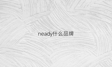 neady什么品牌(ned是什么品牌)