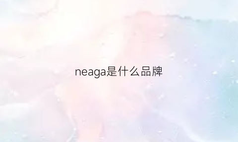 neaga是什么品牌(neeza是什么品牌)