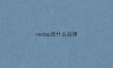 nedap是什么品牌(nepa什么档次)