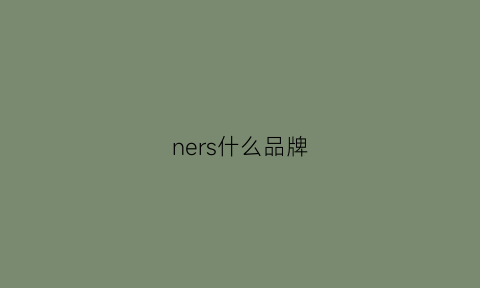 ners什么品牌(nesch是什么牌子)