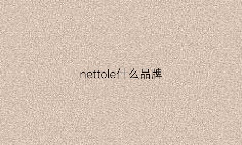 nettole什么品牌(net牌子)