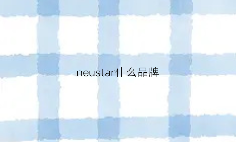 neustar什么品牌(ners是什么品牌)