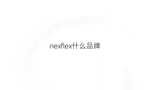 nexflex什么品牌(nexflex公司)