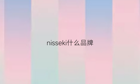nisseki什么品牌(nissen属于什么档次)