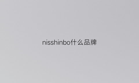 nisshinbo什么品牌(nissandiesel什么牌子)
