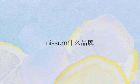 nissum什么品牌