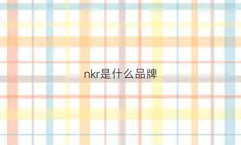 nkr是什么品牌(nrk是什么牌子)