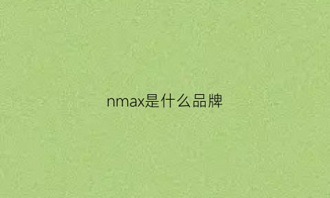 nmax是什么品牌(nmnmax是什么牌子)