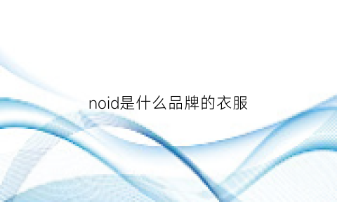 noid是什么品牌的衣服(norfin是什么牌子的衣服)