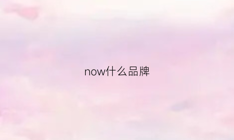 now什么品牌(now品牌)