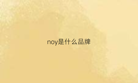 noy是什么品牌