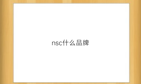 nsc什么品牌(nsha是什么品牌)