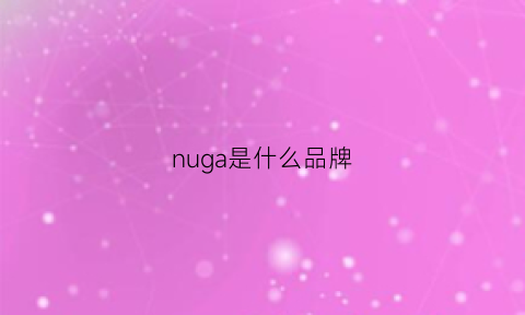 nuga是什么品牌(nuh是什么牌子)