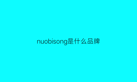 nuobisong是什么品牌