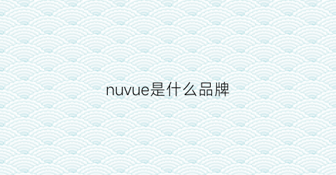 nuvue是什么品牌(nuevo是什么牌子)