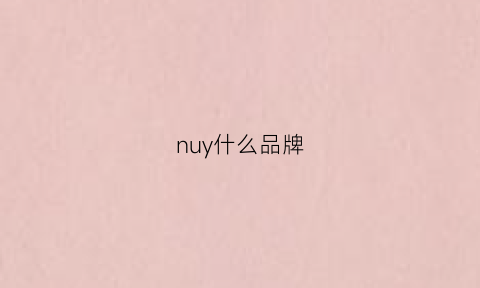 nuy什么品牌