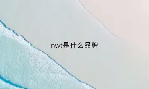 nwt是什么品牌