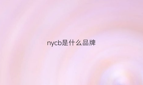 nycb是什么品牌(nyco是什么牌子)