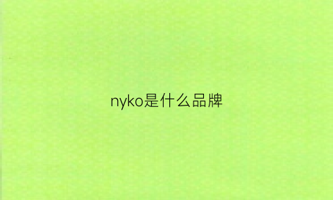 nyko是什么品牌