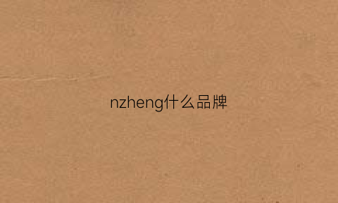 nzheng什么品牌