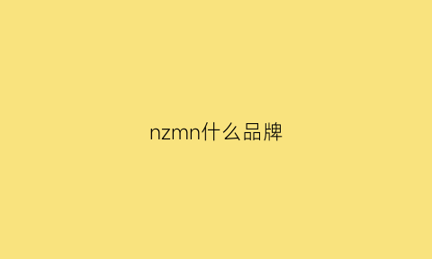 nzmn什么品牌(nz是啥牌子)