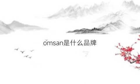 omsan是什么品牌(oam是什么牌子)