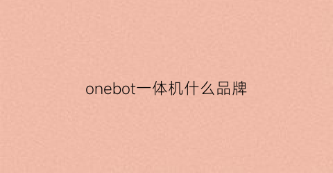 onebot一体机什么品牌(onebot一体机拆机图解)