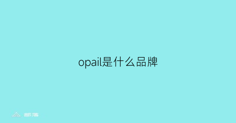 opail是什么品牌(opaimg是什么牌子)